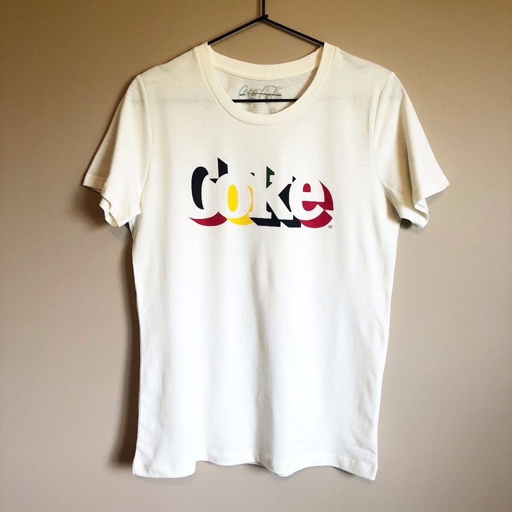 Coke Graphic Tee Shirt L Retro Coca Cola